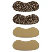 2 Pairs Apara Fashion Shoes Heel Appeal Liner Cushion Support Leopard/Neutral