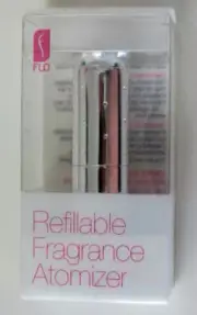 NEW Flo Refillable Fragrance Atomiser Travel Perfume Bottle CRYSTAL SILVER 4.7ml