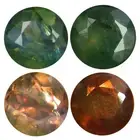 0.44 ct (2pcs) Incredible MATCHING PAIR Round Shape (4 x 4 mm) Alexandrite