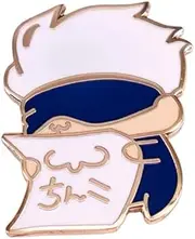 Satoru Gojo Jujutsu Kaisen Anime Manga 1.1" Enamel Pin Badge by Pinstant, 1.1 Inches wide, Enamel, enamel