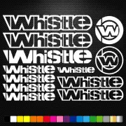 FITS Whistle Vinyl Decal Stickers Sheet Bike Frame Cycle Bicycle Mtb Road