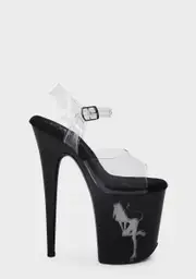 [Pleaser] Flamingo-808 Devil Girl Light Up Platform Heels