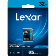 SD Card Lexar Professional 800X SD Card 32GB 64GB 128GB 256GB 150MB/s High-Speed Memory Card