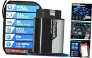 Soloscan OBD2 Scanner Bluetooth,Bi-Directional Diagnostic Scan Tool with All