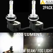 Alla LED H11 Xenon White Headlight Bulb Replacement W/ External Smart Driver,2PC
