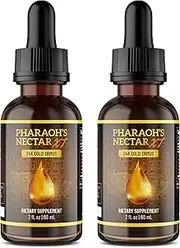 Ultra-Pure, 99.9% Liquid Gold - 24K Monoatomic Gold Ormus - Third Eye Awakening, Pineal Gland Decalcification, Awaken DNA, Unlock Light Speed Manifestation - Pharaoh's Nectar XT, 2 Pack