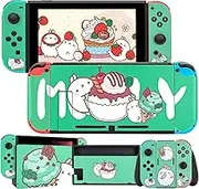 DLseego Switch Skin Sticker Pretty Pattern Full Wrap Skin Protective Film Sticker Compatible with Nintendo Switch-Rabbit and Ice Cream