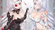 Anime azur lane emden deogho girls cleavage big Playmat Game Mat Desk