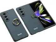 [YBROY] Case for Samsung Galaxy Z Fold5 5G, Elastic Shock Absorption, Lightweight, with Ring, Anti-Scratch, Bumper Hardcase Cover for Samsung Galaxy Z Fold5 5G.(Green)