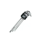 SP Tools 9Pcs Magnetic Ball Drive Hex Key Set - Metric Cr-V Steel Magnetic Tips