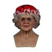 Santa Claus Full Head Latex Mask for Christmas Cosplay A