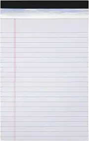 Dohia Legal Pad 5 x 8 Inch Pad Writing Small Legal Pads Line Spacing Note Pads Perforated Legal Pads Double-Sided Small Notepads for Home Office School D2-KSHXB