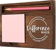 Assistant Principal Difference Maker Thoughtful Gift for School Leaders and Academic Administrators, Durable and Stylish Desk Organizer, Work Desk Retro Note Pad Holder SDZ350