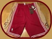 CLEVELAND CAVALIERS MITHCELL & NESS ADULT LARGE SWINGMAN SHORTS 2003-04 STYLE