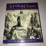 new childs adults Knowledge Cards the new testament biblical quiz deck religious