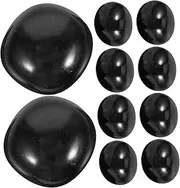 Ipetboom 1Set Natural Polished Obsidian Stones Mini Decorative Aroma Diffuser Stones for Home and Office Elegant Ornaments for Yoga and Meditation Decor