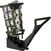 10 Load Dial Industries Wall Mounted 12Oz Beer, Soda Aluminum Can Crusher, Black