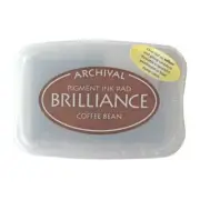 Tsukineko Archival Brilliance Ink Pad - Pearlescent Coffee Bean Brown