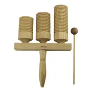 NEW Drumfire Triple Hand-Held Tone Block & Guiro Hand Percussion Kids Music Toy