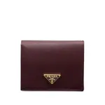 [Prada] Prada Small Saffiano Leather Wallet ONE SIZE RED