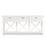 [Florabelle Living] West Beach 3 Drawer Hamptons 190cm Console White