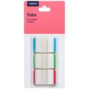 J.Burrows Tabs 25x38mm Blue/Green/Red 3 Pack
