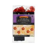 1 pack Halloween pumpkin shaped LED String Lights 10 lights 3' battery operated