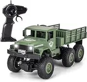 RC Car for Boys,Off-Road Remote Control Military Truck 2.4Ghz 4WD 1:18 Scale Vehicles Toy for 8,9,10,11,12,13,14 Year Old Kids Children Gift