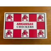 vintage Arkansas Razorback checkers - NEW - helmets - game - 1994