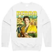 Pedro Pascal Homage Jumper Sweater Movie Icon Retro 90's Actor Gift Unisex CrewneckHoodie sweatshirt