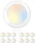 5/6 Inch Selectable CCT LED Disk Light Flush Mount, 3000K/4000K/5000K Adjustable