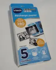 Vtech KidiZoom Printcam Paper Refill Pack 5 Rolls (3 Regular 2 Sticker) NEW