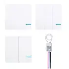 Wireless Remote Control Wall Light Switch No Wiring Waterproof On/Off outdoor US
