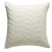Bianca Kamala 65x65cm Polyester Square European Pillowcase/Cushion Cover Cream