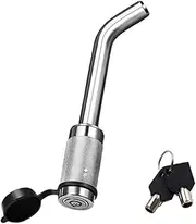 Amosfun Trailer Hitch Receiver Lock Theft Elbow Style Lock Pin for Secure Towing Weather Resistant Solid Construction Fits Hitch for Rvs Boats