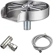 Automatic Rotation Rinser 360° Nozzle Cup Washer Glass Rinser for Kitchen Sink Accessories Bar Cleaning Tool (Color : C, Size : One Size)