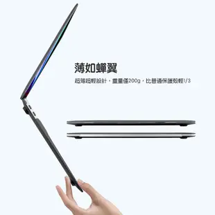 超薄霧面透明軟殼適用於MacBook Air M3 M2 M1 Pro 13 14 15 吋 A3113保護殼防指紋防滑