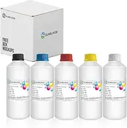 DLMELHOR DTF Ink 3000ML DTF Transfer Ink for PET Film Refill DTF Ink for EPN ET-8550, XP15000,L1800,L805,R1390,R2400 DTF Printers Heat Transfer Printing Direct to Film,6-Pcak (2WH+CMYK)