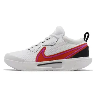 【NIKE 耐吉】網球鞋 M Zoom Court Pro HC 男鞋 白 紅 氣墊 硬地球場(DV3278-100)