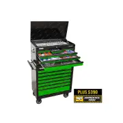 SP Tools 417Pcs Sumo Custom Series Toolkit - Metric/SAE Black/Green