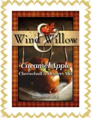 WIND AND WILLOW 1 Package Caramel Apple Cheeseball Dessert Mix~13 Servings