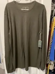 Mutual Weave Thermal Shirt Men’s Dark Olive Heather Big & Tall XL NEW WITH TAGS