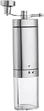 GOOHOCHY Manual Hand Bean Pepper Mill Stainless Steel Body Compact Portable No Battery Great for Travel Camping Hiking Home Office