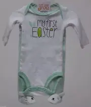Easter Carter's White Green with My First Easter Bodysuit & Pants Size Newborn