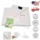 Natural Wellness Grounding Sheet King Size - Safe Organic Cotton & Silver Design
