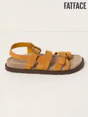Ochre Yellow Toe Post Sandal (AT1857) | $151
