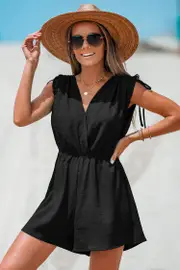 Cupshe Lush Escape Black Romper - Black,M