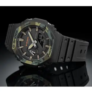 【CASIO 卡西歐】G-SHOCK 新街頭軍事系列展現街頭軍風45.4mm(GA-2100SU-1A)