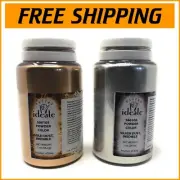 Vibrant Gold Dust (2oz) & Silver Dust (1oz) for Stunning Cake Decoration