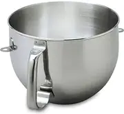 KitchenAid KN2B6PEH 6-Qt. Bowl-Lift Polished Stainless Steel Bowl with Comfort Handle - Fits Bowl-Lift Models KV25G and KP26M1X